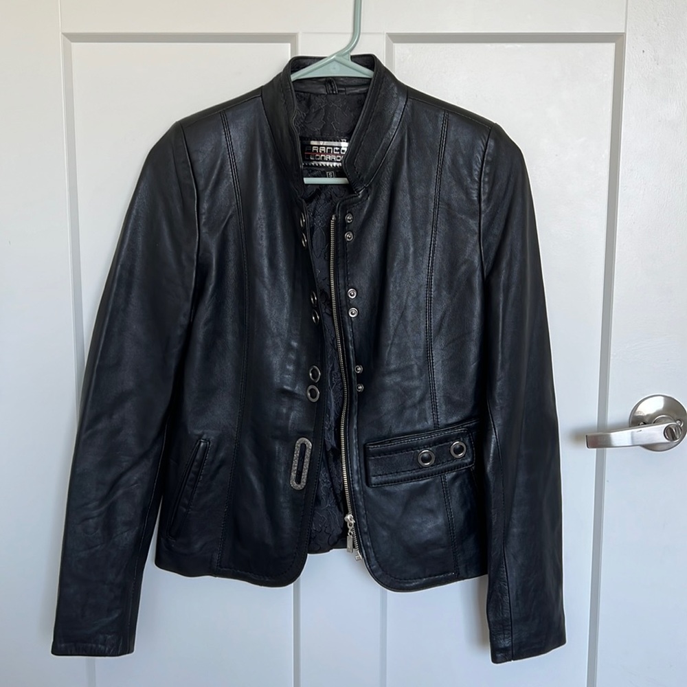 FRANCO LEONARDO leather jacket